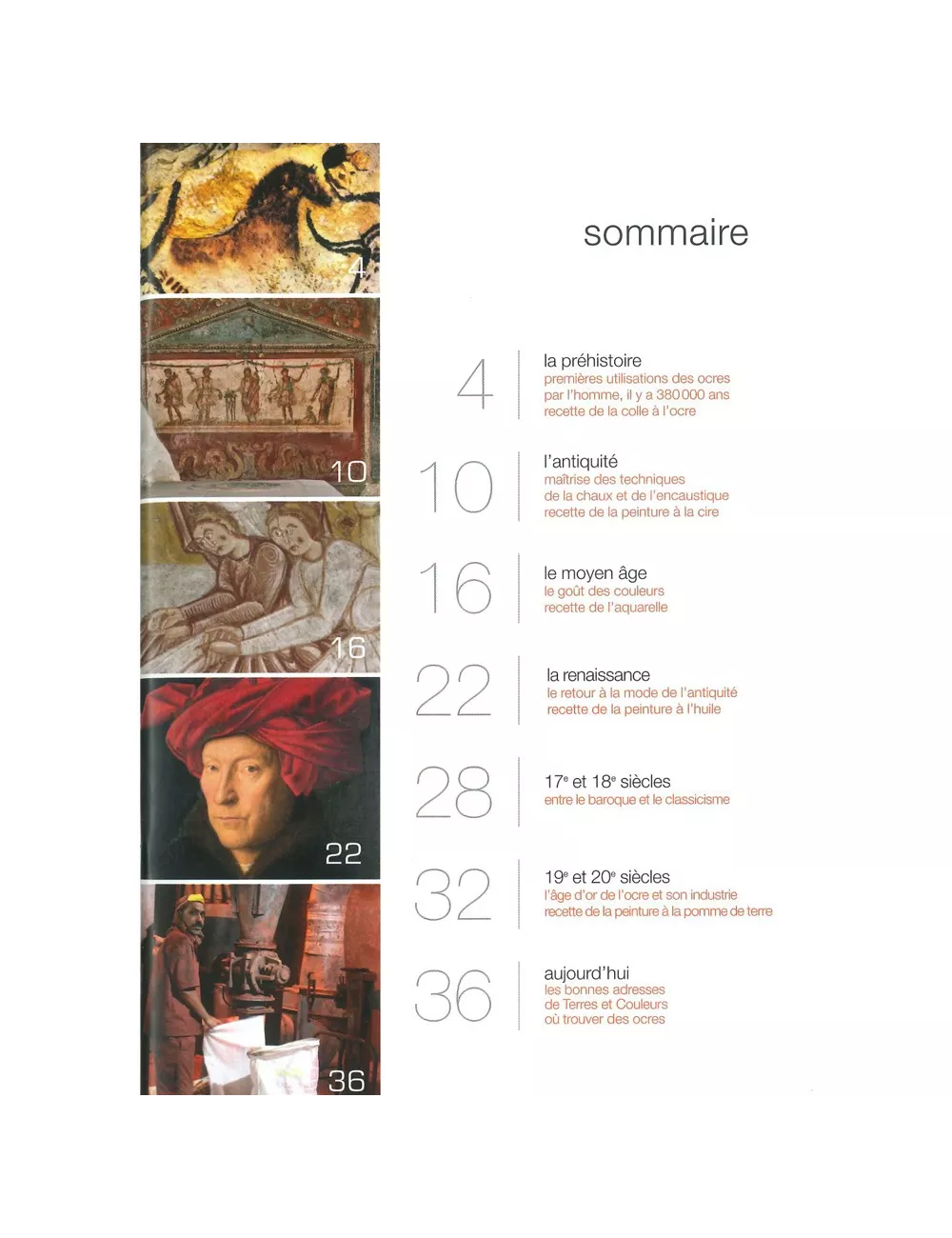 LIVRE HISTOIRE DE L'OCRE À TRAVERS DES RECETTES ...