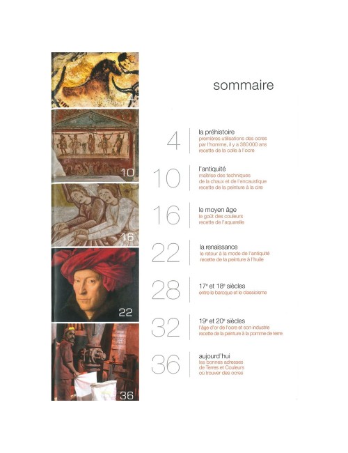 LIVRE HISTOIRE DE L'OCRE À TRAVERS DES RECETTES ...