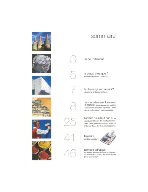 LIVRE LE PETIT GUIDE ILLUSTRÉ DE LA CHAUX