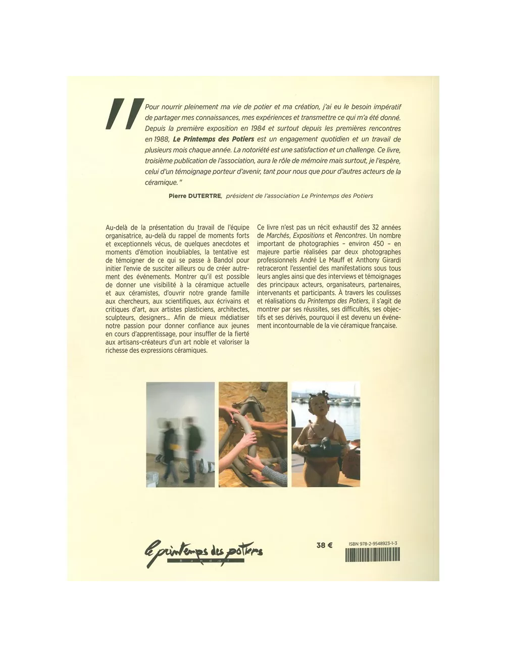 LIVRE LE PRINTEMPS DES POTIERS