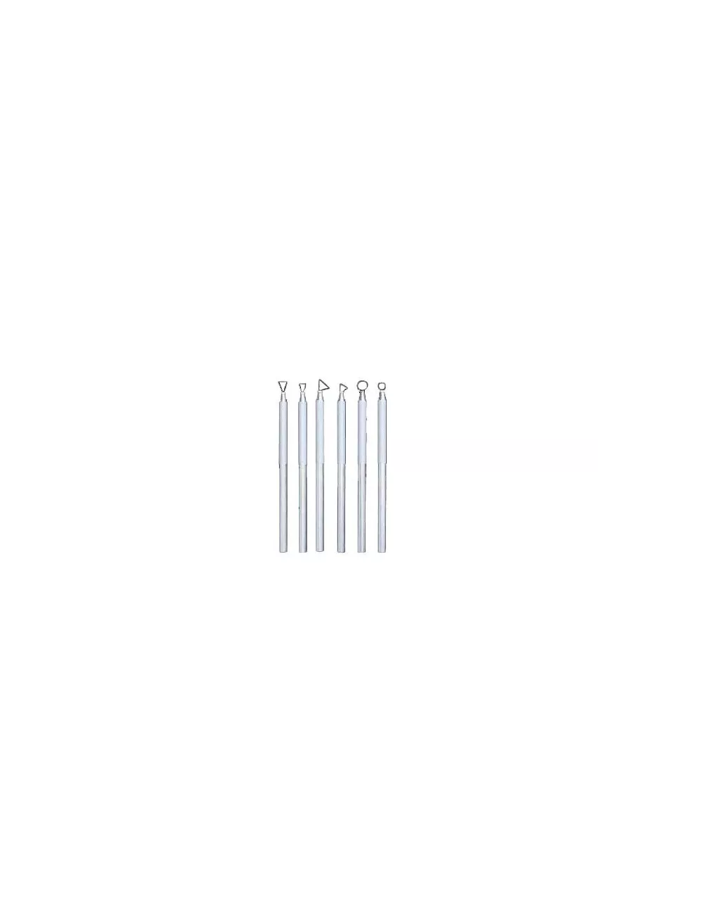 KIT 6 MIRETTES FINES ALUMINIUM