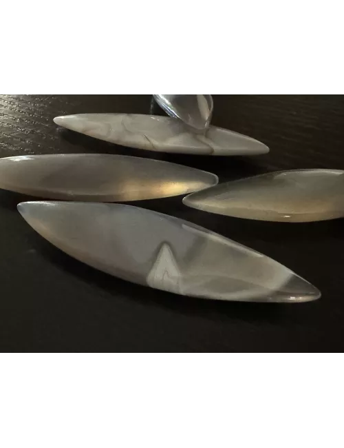 LOSANGE EN AGATE POLISSAGE 75X21MM