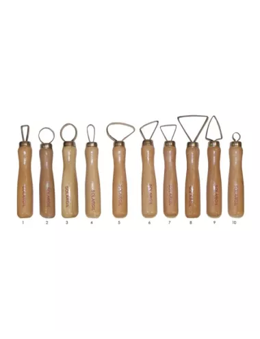 MIRETTE COURTE COUPANTE 12 CM ENV. LOT DE 10 ASSORTIS.