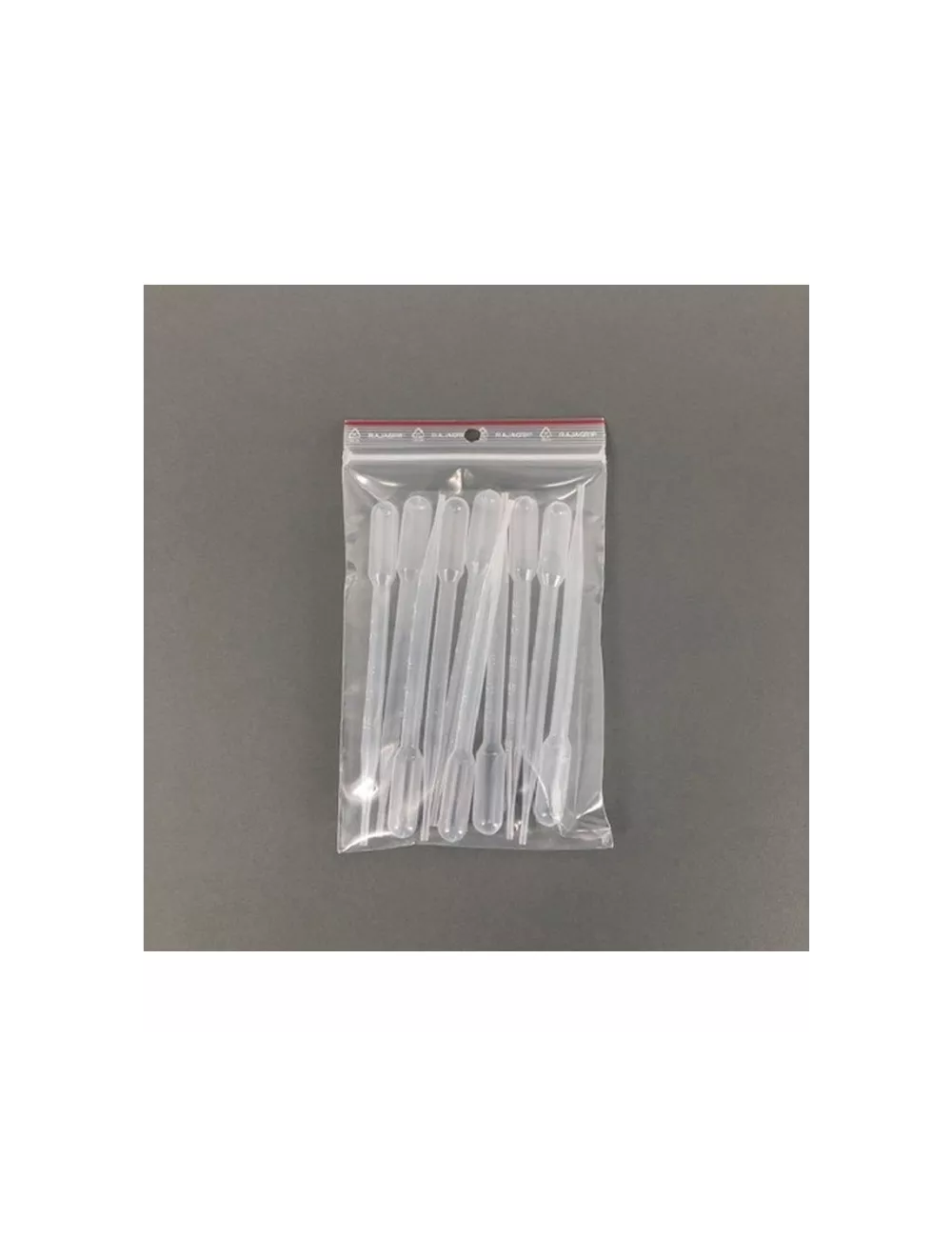 LOT DE 10 PIPETTES A BULBE POLYPROPYLENE 7ML GRADUE 3 ML