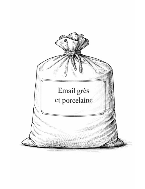 ÉMAIL GRÈS & PORCELAINE SANS PLOMB OPAQUE ULTRA BLANC 0303