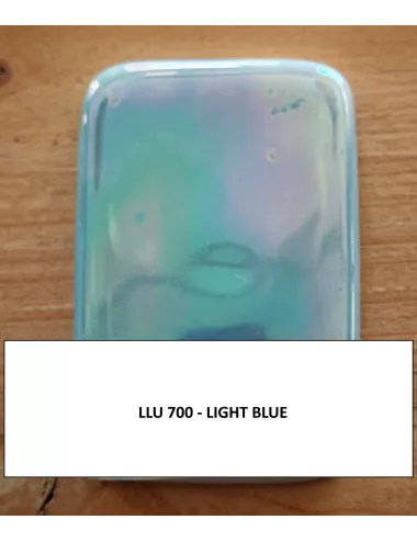 LUSTRE LIQUIDE 3ème FEU BLEU CIEL DORÉ BLLU700