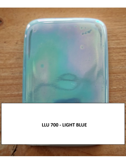 LUSTRE LIQUIDE 3ème FEU BLEU CIEL DORÉ BLLU700