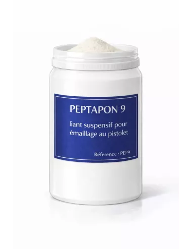 Peptapon 9 – Liant suspensif en poudre pour émaux céramiques au pistolet