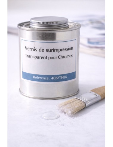 VERNIS DE SURIMPRESSION TRANSPARENT POUR CHROMOS 406/THIX