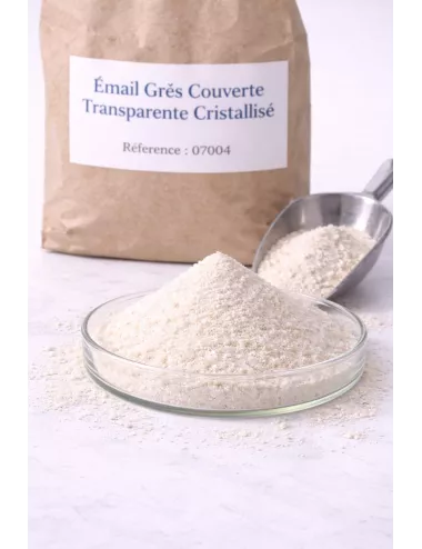 ÉMAIL GRÈS COUVERTE TRANSPARENTE CRISTALLISEÉ 07004 (Fin de stock)