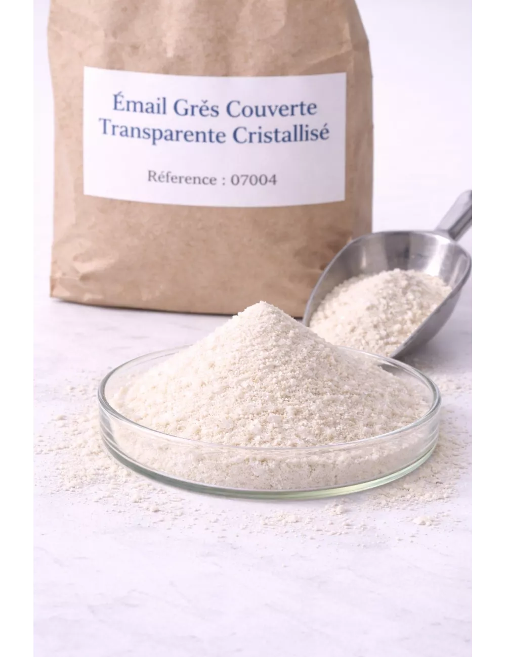 ÉMAIL GRÈS COUVERTE TRANSPARENTE CRISTALLISEÉ 07004 (Fin de stock)