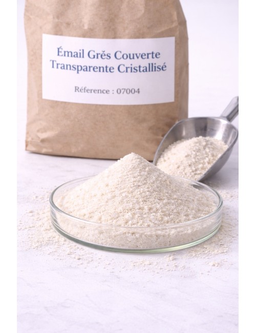 ÉMAIL GRÈS COUVERTE TRANSPARENTE CRISTALLISEÉ 07004