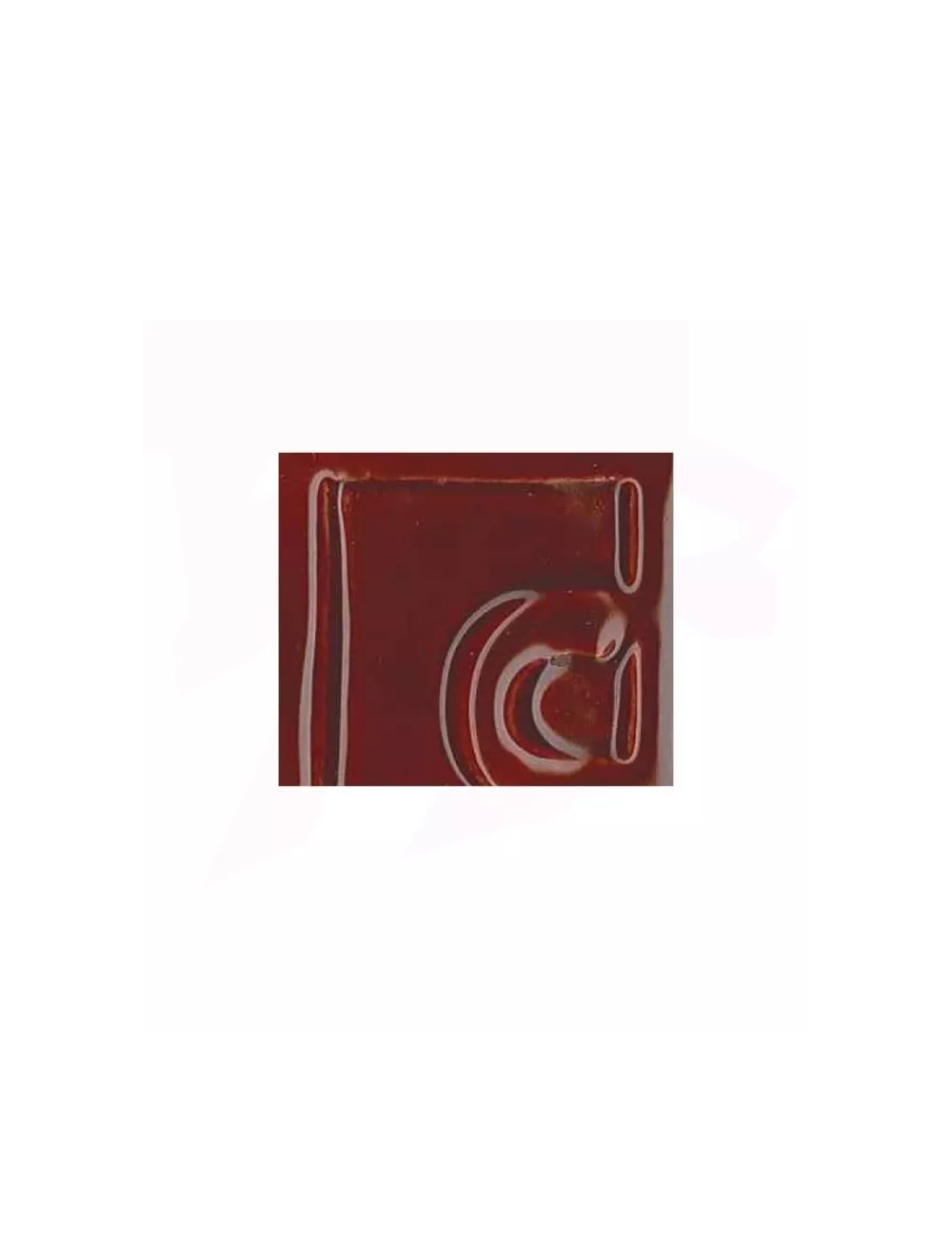 ÉMAIL  FAÏENCE OPAQUE BRILLANT ROUGE BORDEAUX 5208/47