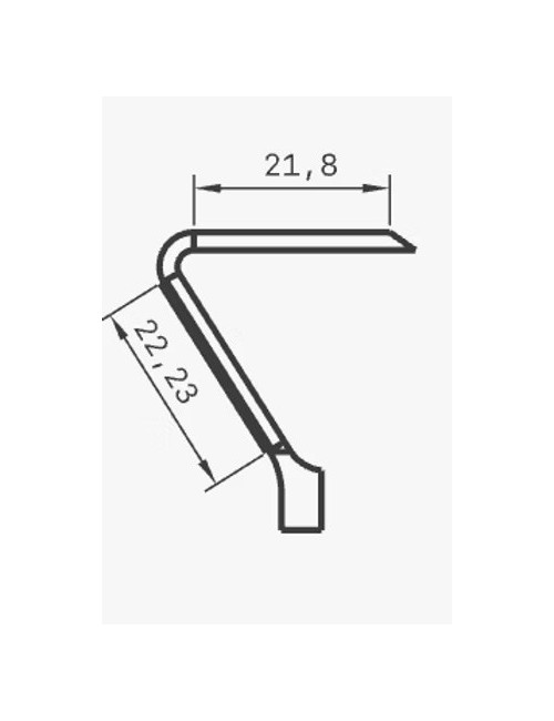 MIRETTE TUNGSTENE FIL COUPANT FORME DE 7 L17.5CM