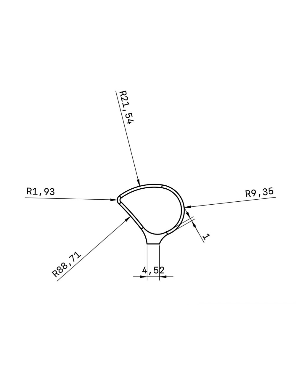 MIRETTE TUNGSTENE FIL COUPANT FORME BEC MACAREUX L16CM