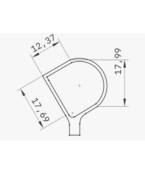 MIRETTE TUNGSTENE FIL COUPANT FORME D L17.5CM