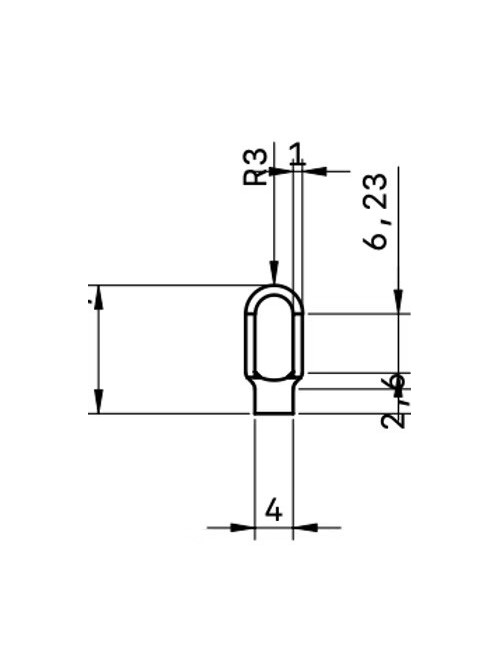 MIRETTE TUNGSTENE FIL COUPANT POINTE FINE L16CM