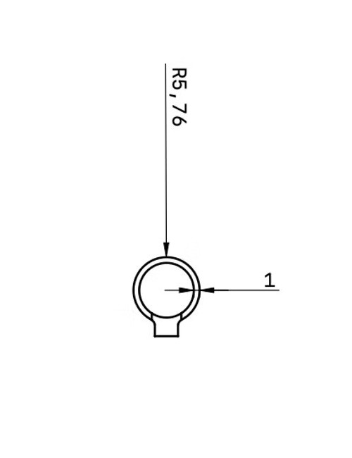 MIRETTE TUNGSTENE FIL COUPANT FORME RONDE L16 CM