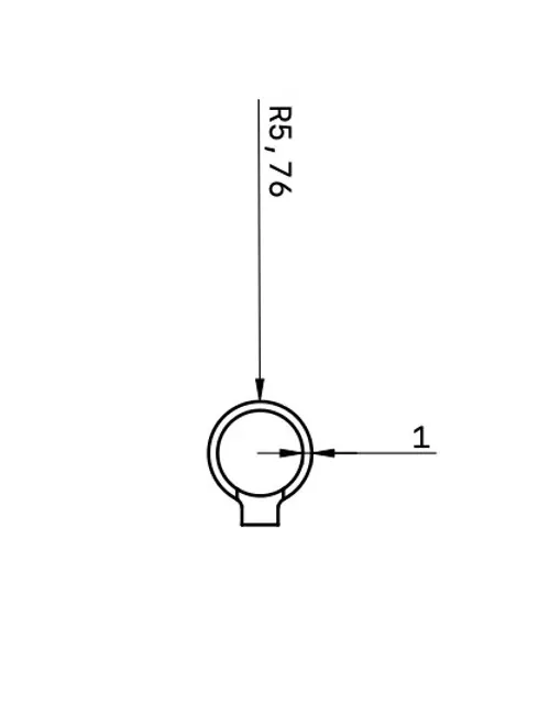 MIRETTE TUNGSTENE FIL COUPANT FORME RONDE L16 CM (Fin Stock)