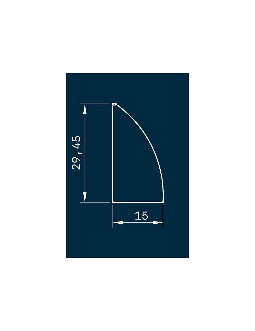 TOURNASIN TUNGSTENE POINTE INCURVEE 16CM