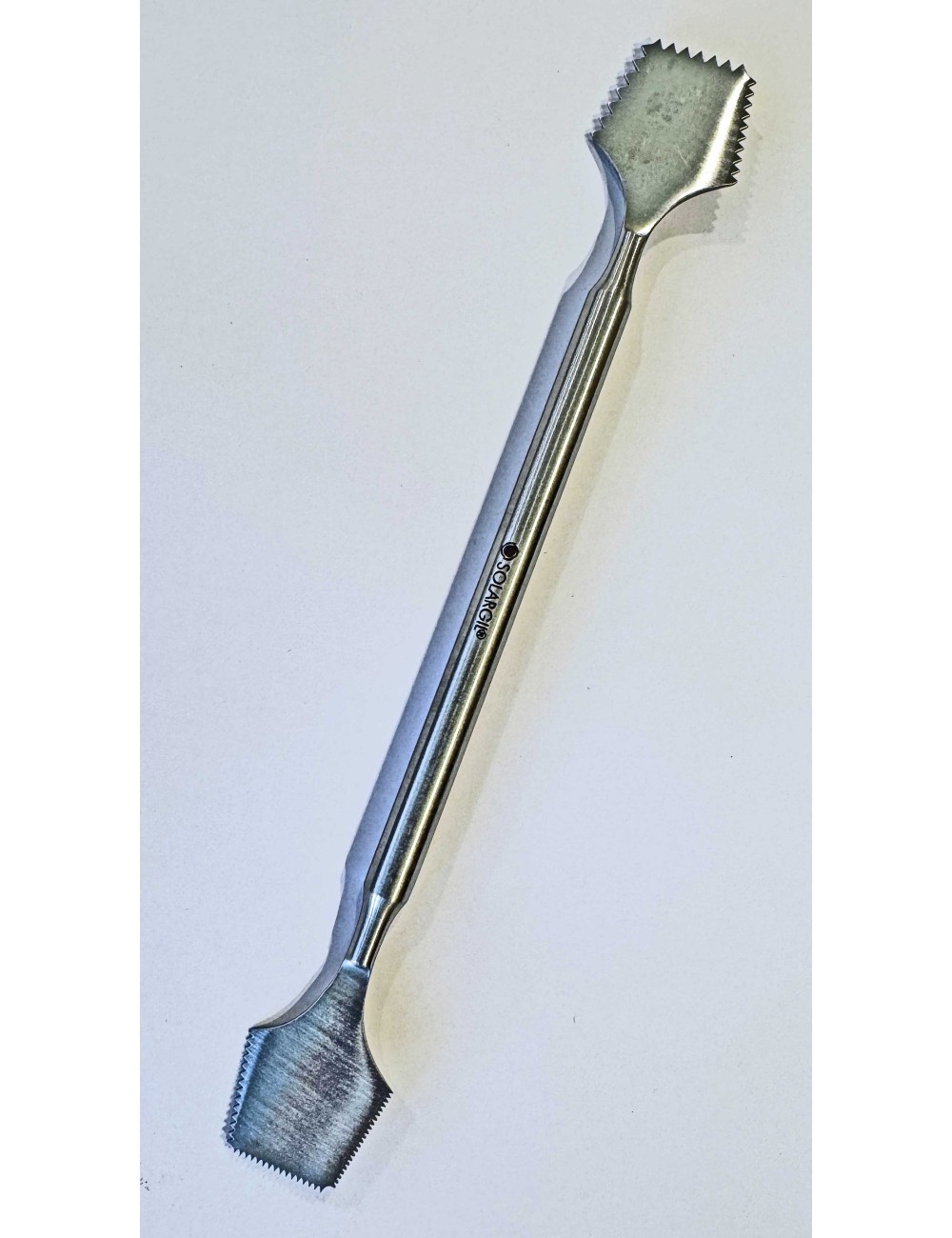 OUTIL INOX DOUBLE 200MM CRANTE GROS