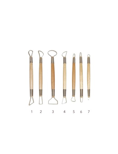 KIT 7 MIRETTES ASSORTIES DOUBLE FIL COUPANT H.20 CM