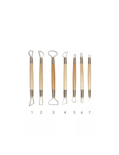 KIT 7 MIRETTES ASSORTIES DOUBLE FIL COUPANT H.20 CM