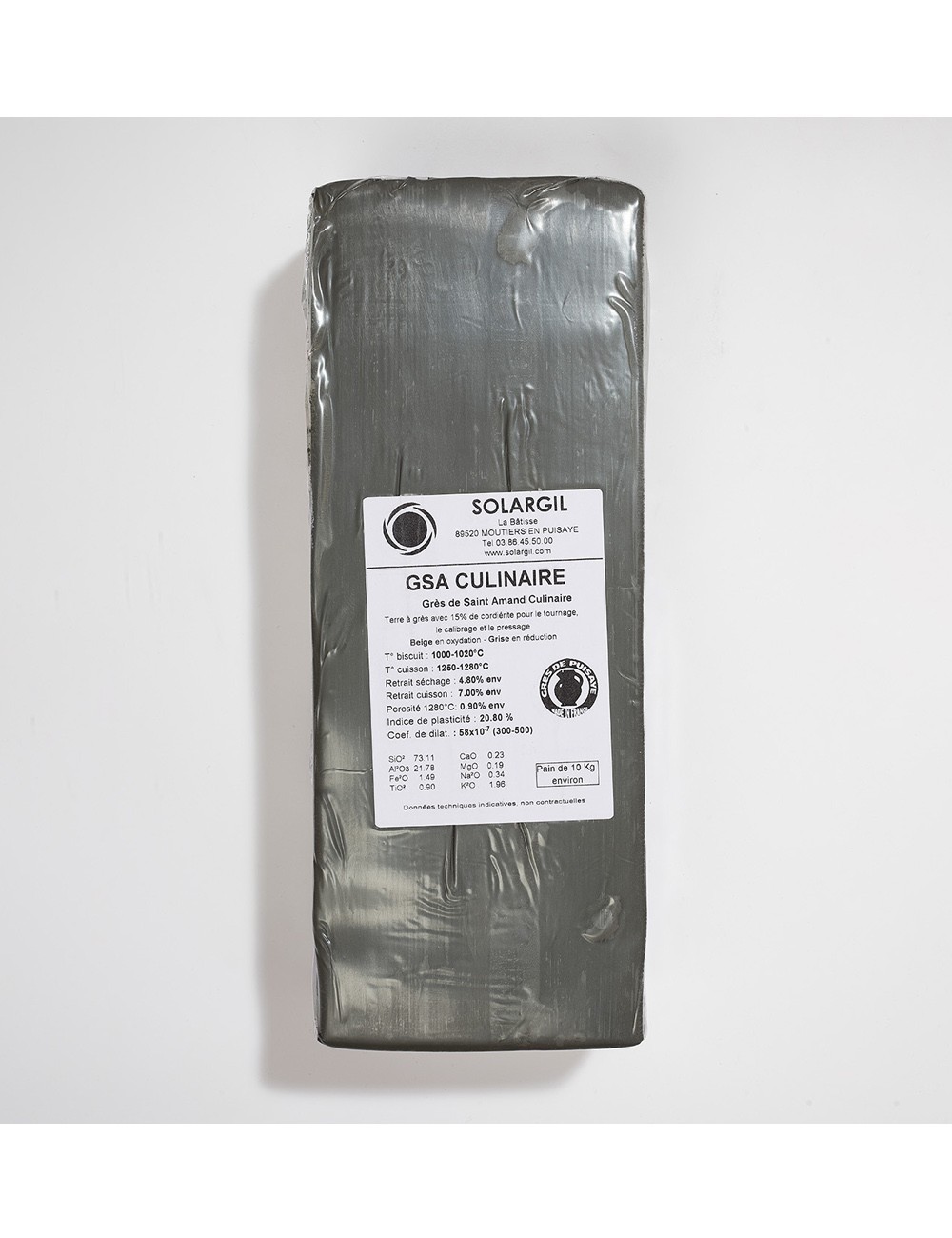 GRÈS DE SAINT AMAND CULINAIRE - GSACL - 10 KG