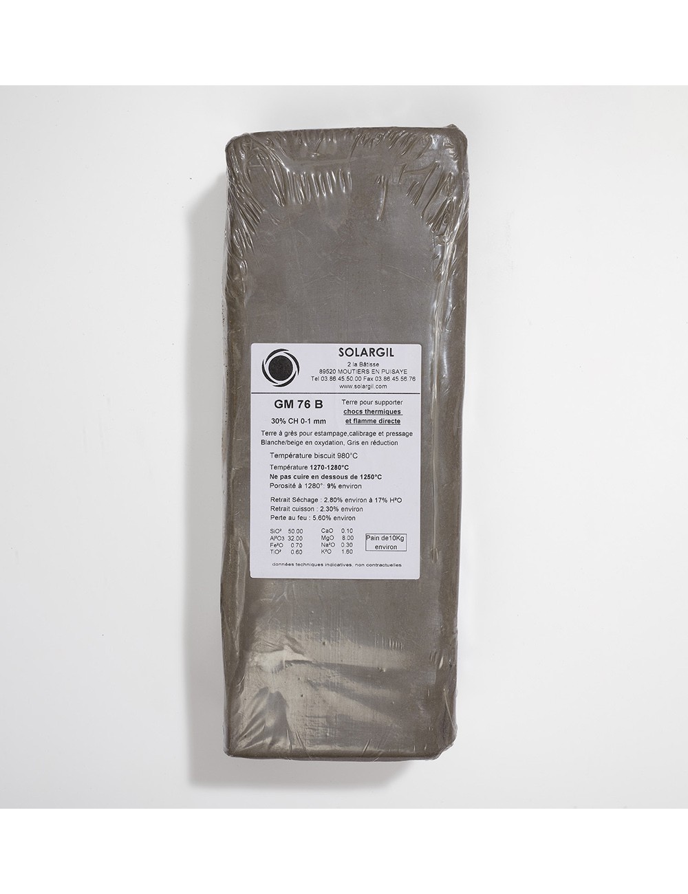 GRÈS BEIGE À FEU - GM76. - 10 KG