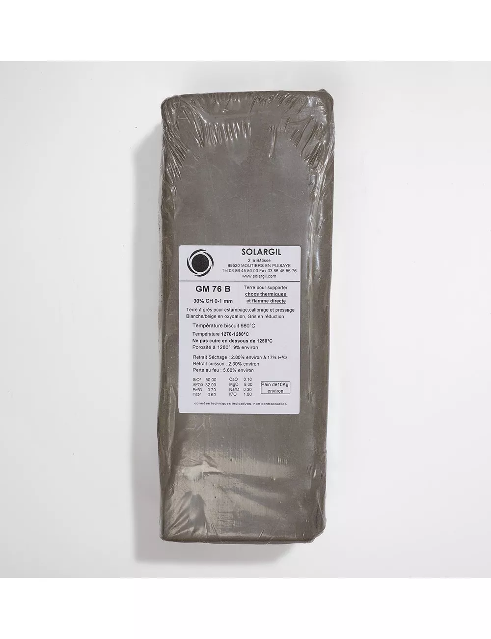 GRÈS BEIGE À FEU - GM76. - 10 kg