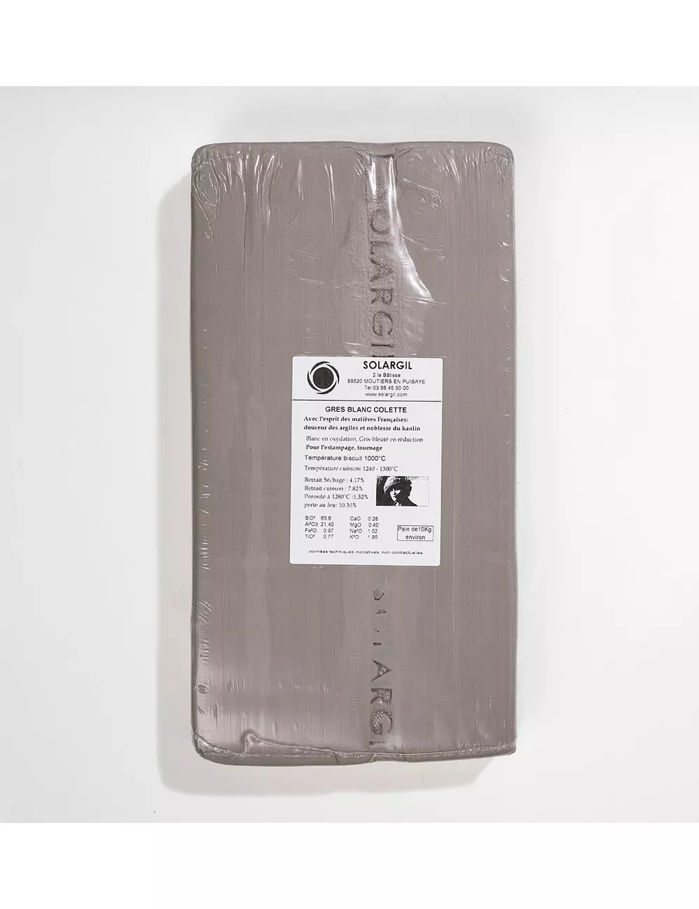 GRÈS BLANC LISSE COLETTE - 10 kg