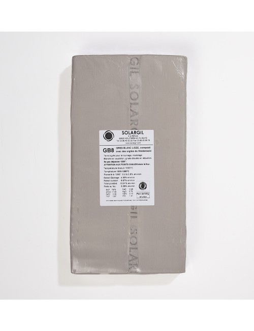 GRÈS BLANC LISSE - GB8 - 10 kg