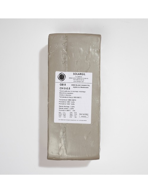 GRES BLANC CHAMOTTE 0-05 10KG GB8