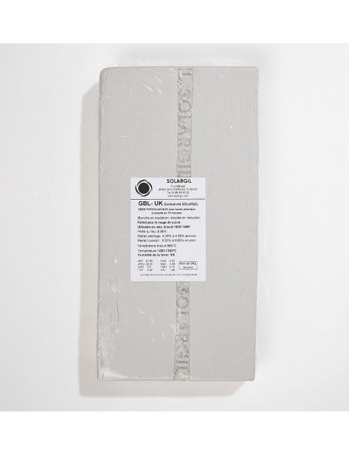GRÈS BLANC PORCELAINIQUE LISSE - GBL UK - 10 kg