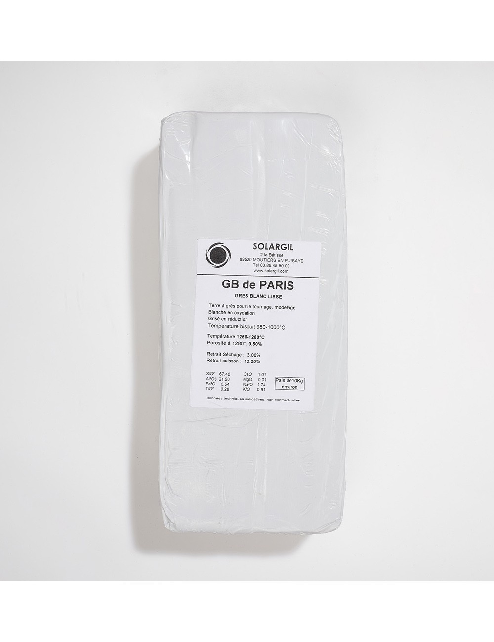 GRÈS EXTRA BLANC DE PARIS LISSE - GBPARIS - 10 kg