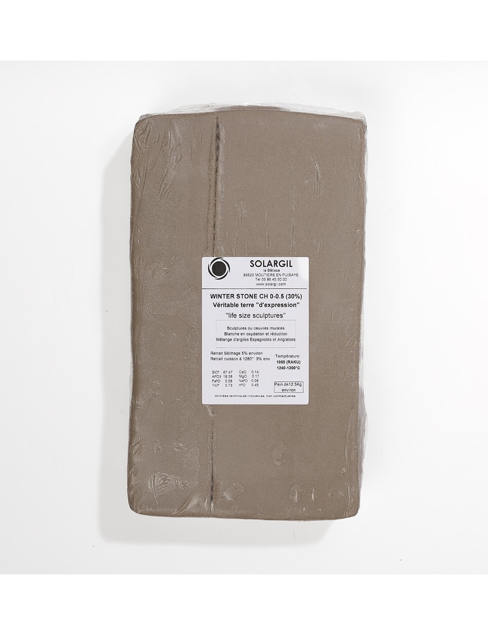 GRÈS BLANC WINTER STONE CH. 0-0,5 - WT - 12,5 KG