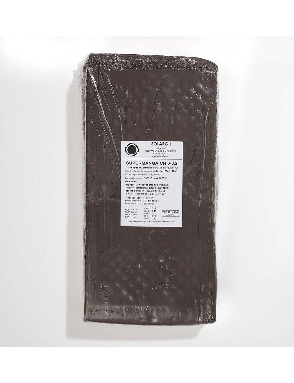 GRÈS NOIR SUPER MANGA CH. 0-0,2 - SUPMANG0-02 - 12,5 KG