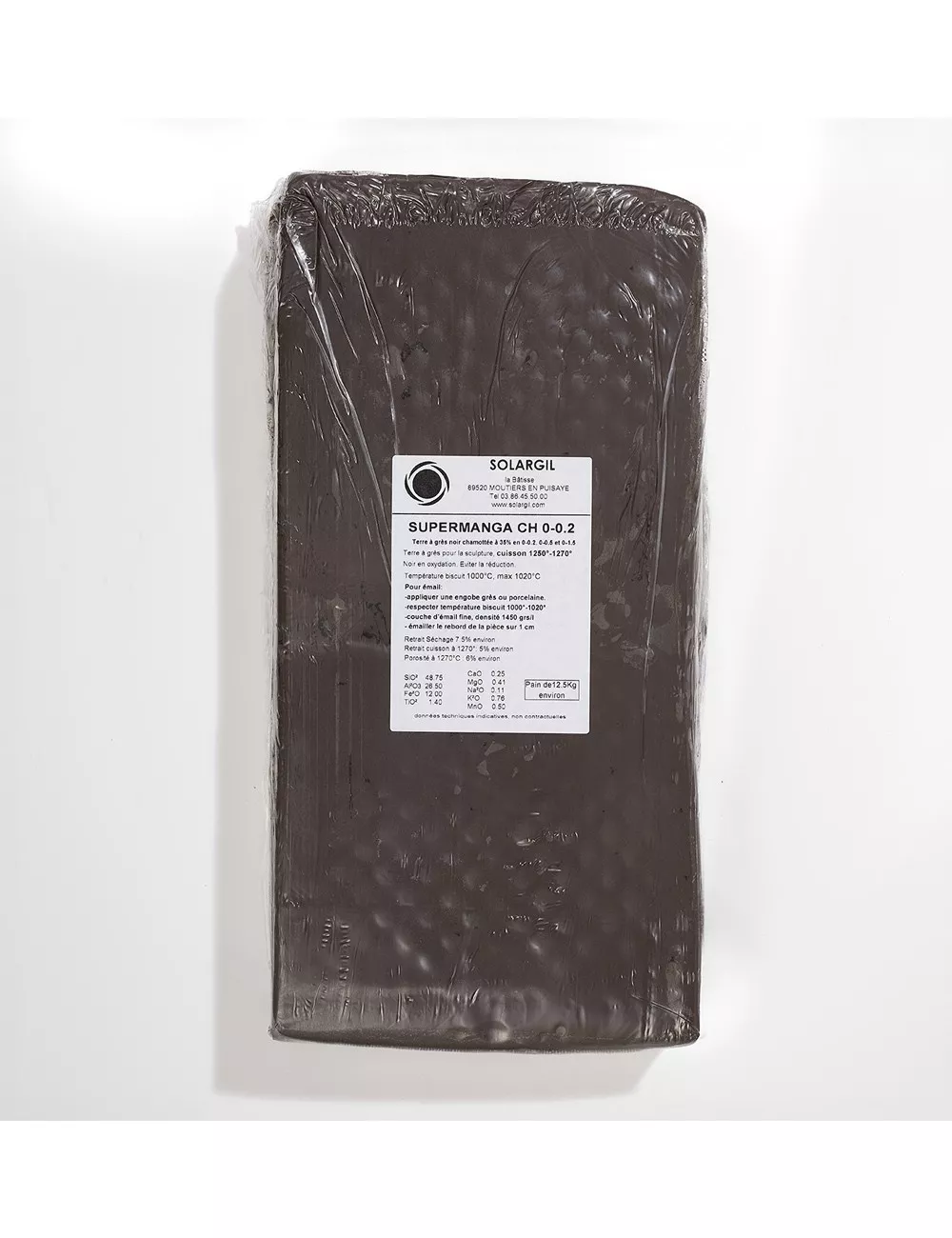 GRÈS NOIR SUPER MANGA CH. 0-0,2 - SUPMANG0-02 - 12,5 kg