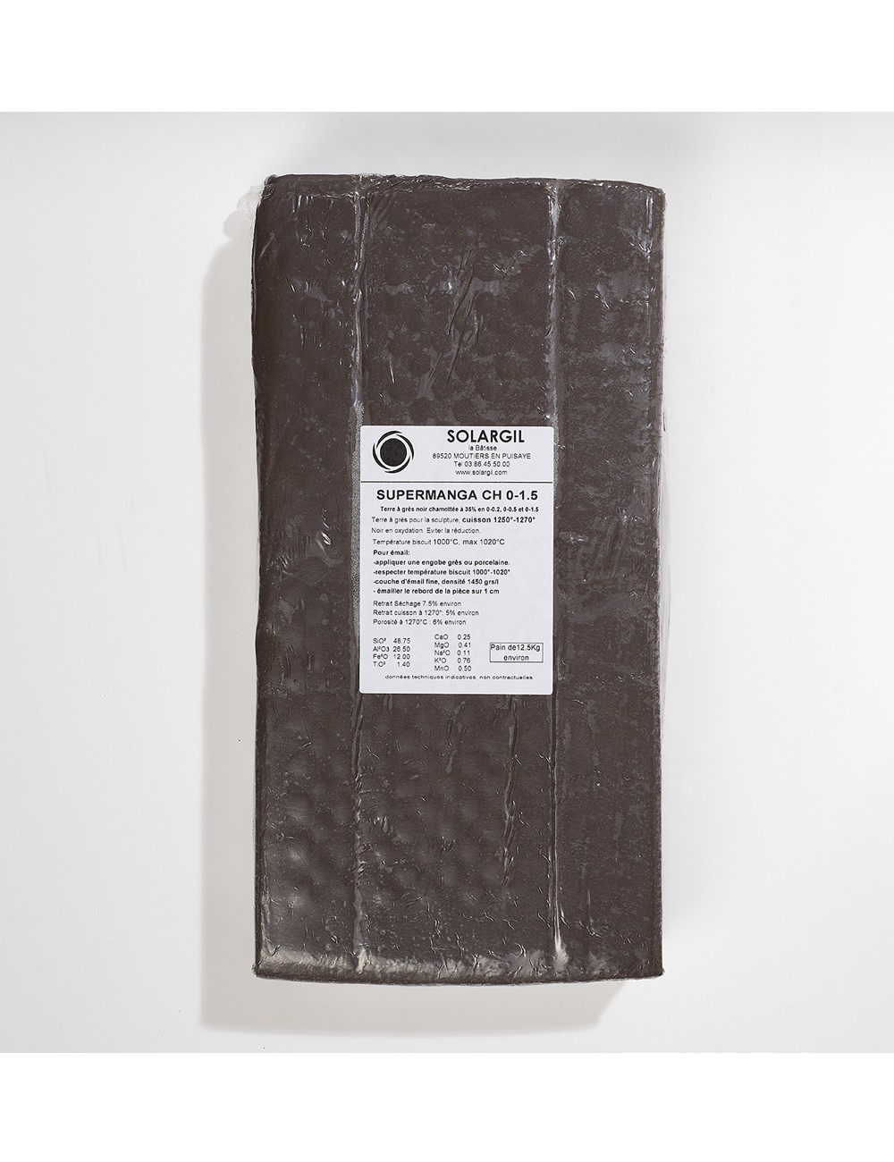 GRÈS NOIR SUPER MANGA CH. 0-1,5 - SUPERMANG0-2 - 12,5 KG