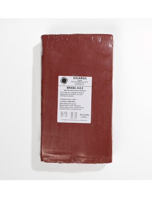 GRÈS ROUGE BRASIL CH. 0-0,2 - BRASIL002 - 12,5 KG