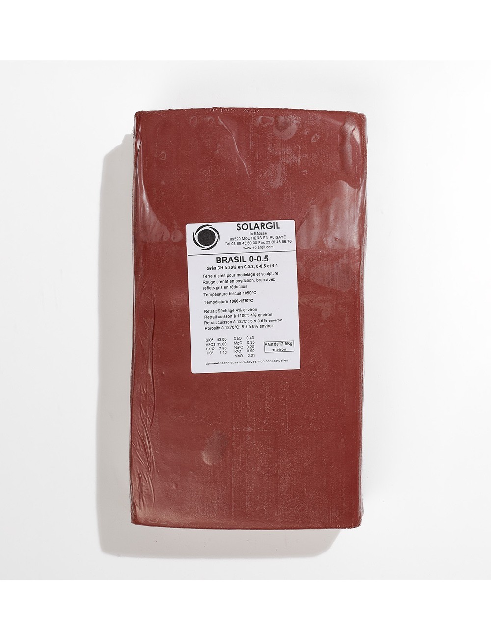 GRÈS ROUGE BRASIL CH. 0-0,5 - BRASIL005 - 12,5 KG