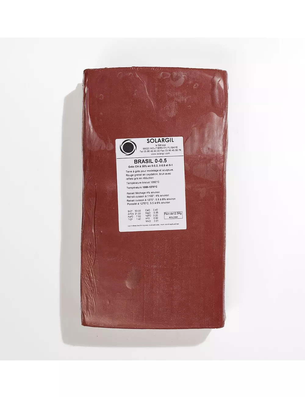GRÈS ROUGE BRASIL CH. 0-0,5 - BRASIL005 - 12,5 kg
