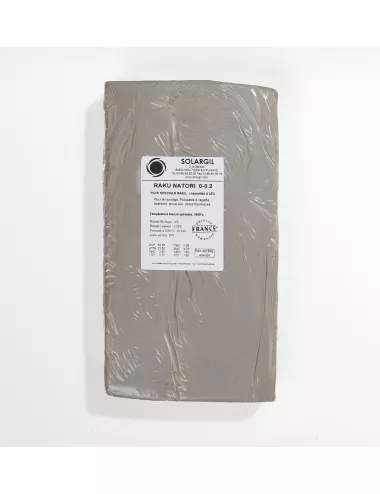 Pâte blanche Raku NATORI 10 kg – Terre Raku fine chamottée SOLARGIL