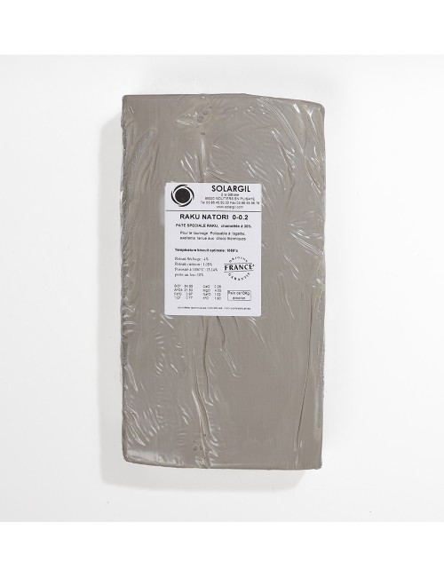 PÂTE BLANCHE RAKU NATORI CH. 0-0,2 - RAKUNATORI0-02 - 10 KG