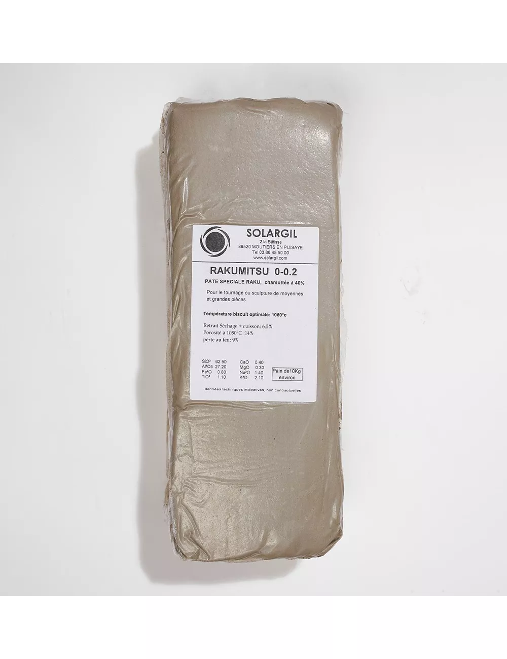 PÂTE BLANCHE RAKUMITSU CH. 0-0,2 - RAKUMITSU002 - 10 kg