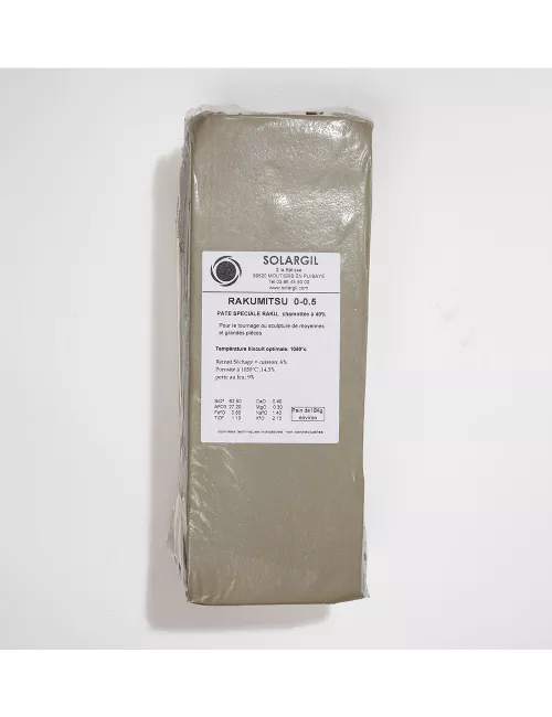 PÂTE BLANCHE RAKU MITSU CH. 0-0,5 - RAKUMITSU005 - 10 kg