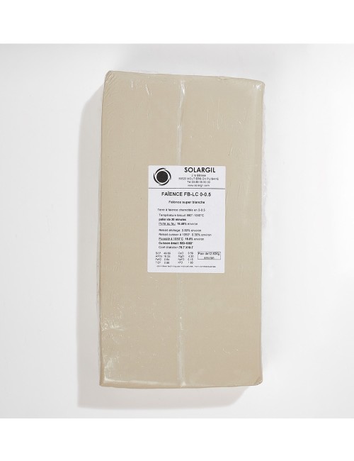 FAÏENCE SUPER BLANCHE CH. 0-0,5 - FBLC005 - 12,5 KG