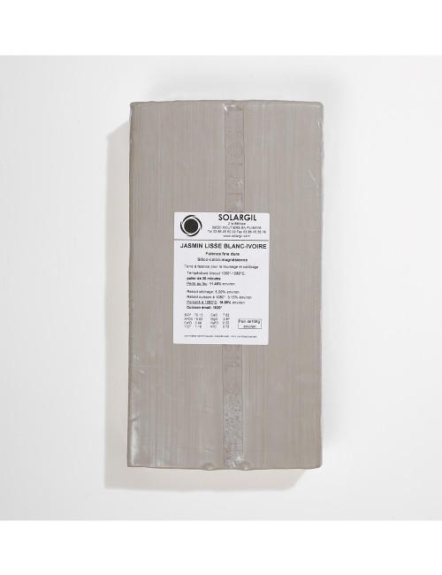 FAÏENCE IVOIRE LISSE - JASMIN. - 10 kg 