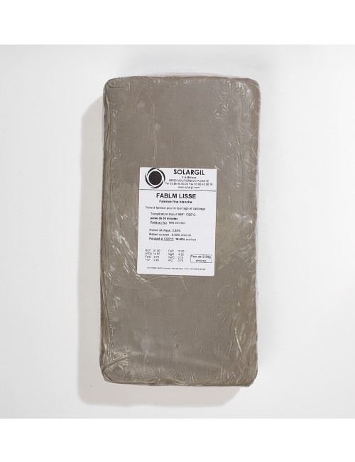 FAÏENCE BLANCHE LISSE - FABLM - 12,5 KG