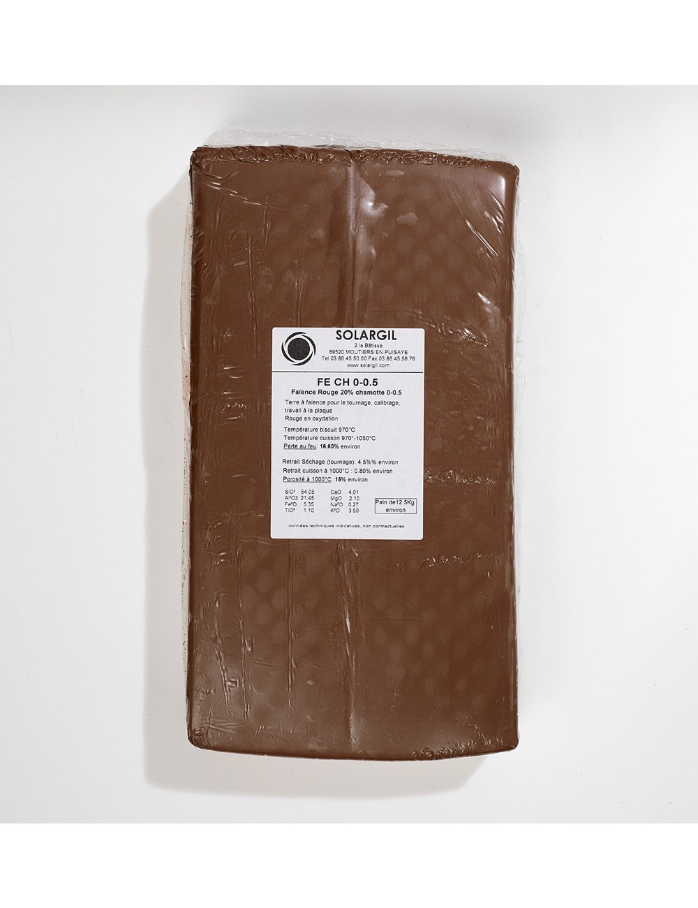 FAÏENCE ROUGE CH. 0-0,5 - FE005 - 12,5 KG